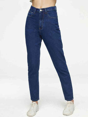 Wear Everywhere High Waisted Tapered Jeans - MXSTUDIO.COM