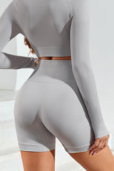 Well-Defined Bum High Waist Cross Fit Shorts - MXSTUDIO.COM