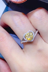 Well Deserved 1 Carat Moissanite Heart Ring - MXSTUDIO.COM