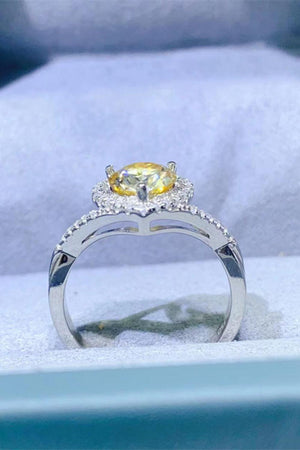 Well Deserved 1 Carat Moissanite Heart Ring - MXSTUDIO.COM