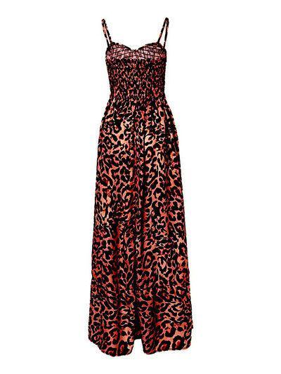 a dress with a leopard print on it
