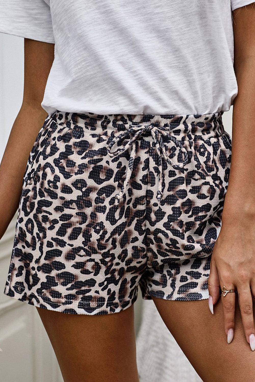 Wild High Waist Leopard Print Shorts - MXSTUDIO.COM