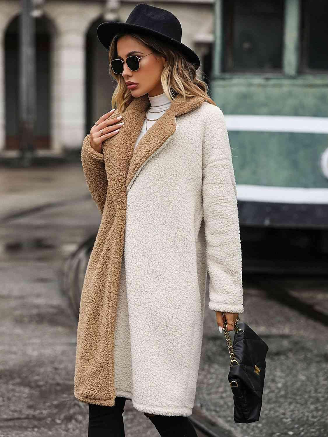 Winter Icon Long Sherpa Coat-MXSTUDIO.COM