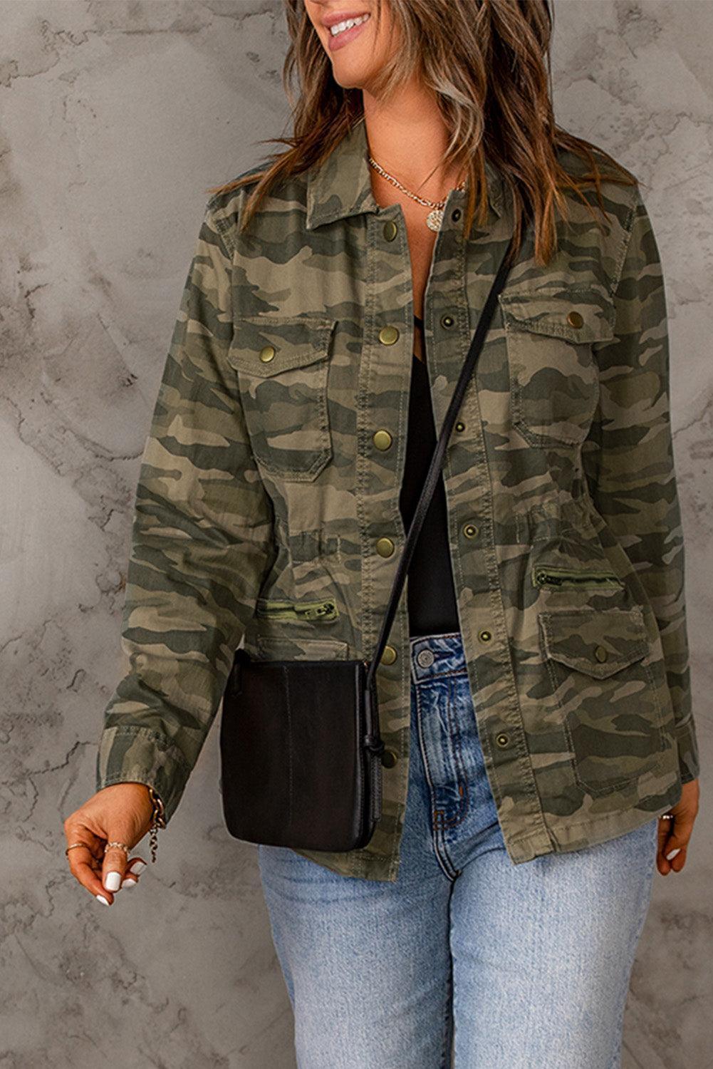Women's Rugged Camouflage Jacket - MXSTUDIO.COM