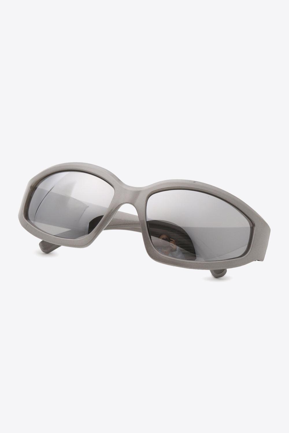 Wonderful Mid Gray Cat Eye Polycarbonate Sunglasses - MXSTUDIO.COM