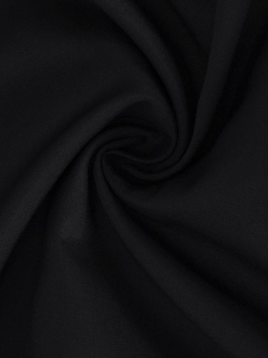 a close up of a black fabric