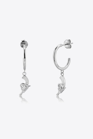 World Of Fashion Gun Shape Drop Hoop Earrings - MXSTUDIO.COM