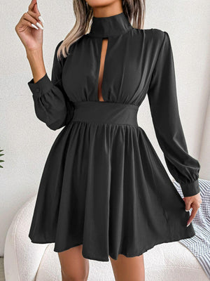 Worth Having Turtleneck A-Line Mini Dress - MXSTUDIO.COM