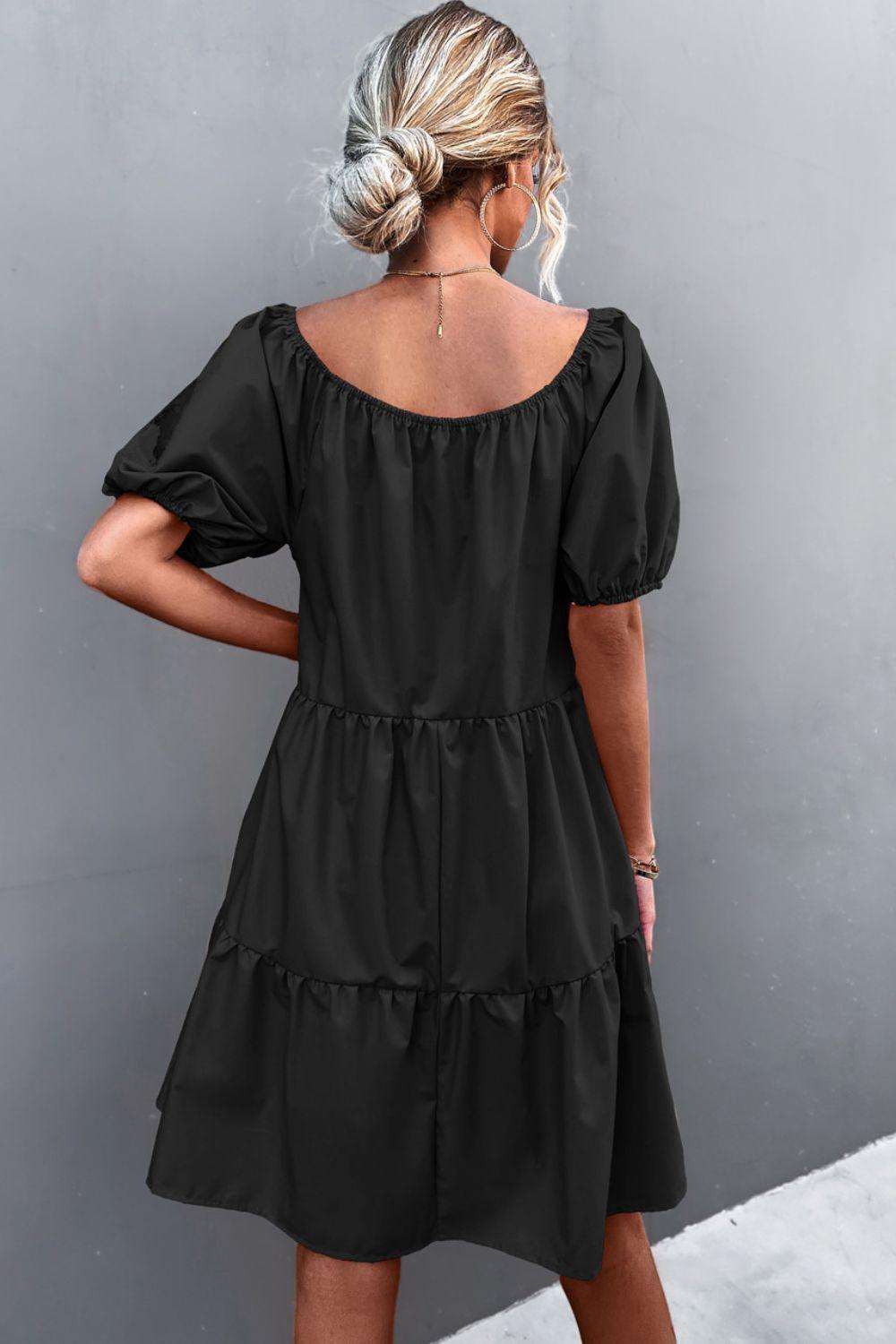 You Deserve Better Off Shoulder Puff Sleeve Dress - MXSTUDIO.COM