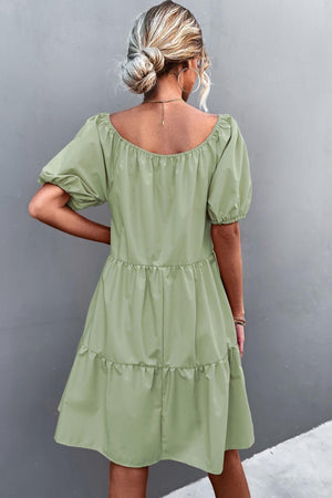 You Deserve Better Off Shoulder Puff Sleeve Dress - MXSTUDIO.COM