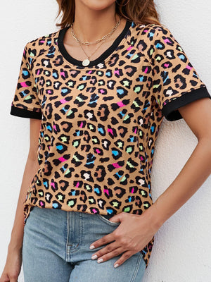 You Will Make It Crew Neck Leopard Tee Shirt - MXSTUDIO.COM