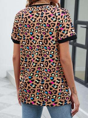 You Will Make It Crew Neck Leopard Tee Shirt - MXSTUDIO.COM