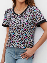 You Will Make It Crew Neck Leopard Tee Shirt - MXSTUDIO.COM