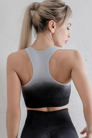 Young And Fit Gradient Leggings And Sports Bra Set - MXSTUDIO.COM