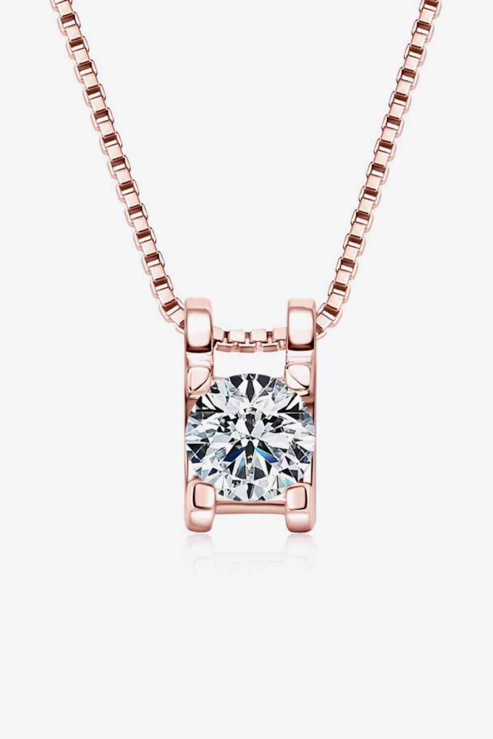 a necklace with a diamond in the center