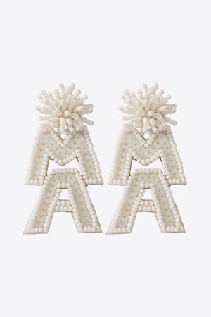 Your Strength Mama Beaded Dangle Earrings - MXSTUDIO.COM