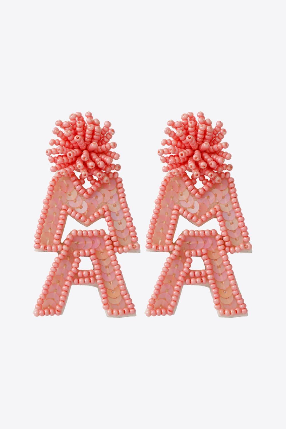 Your Strength Mama Beaded Dangle Earrings - MXSTUDIO.COM