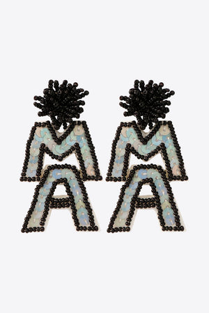 Your Strength Mama Beaded Dangle Earrings - MXSTUDIO.COM