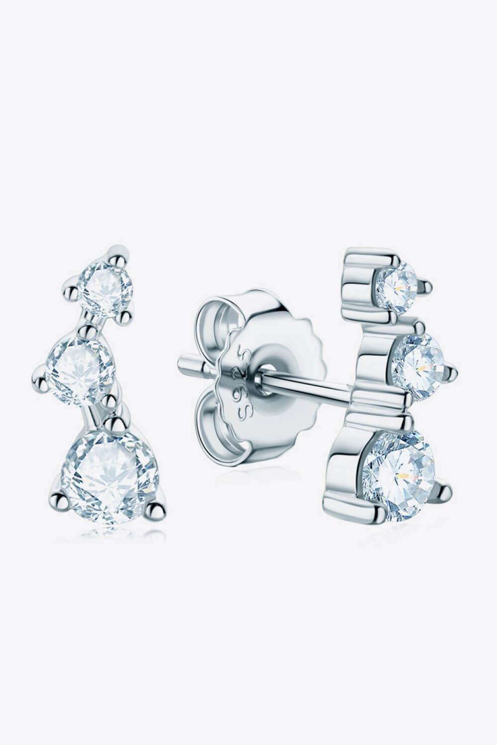 Your Style Gold/Platinum-Plated Moissanite Stud Earrings - MXSTUDIO.COM