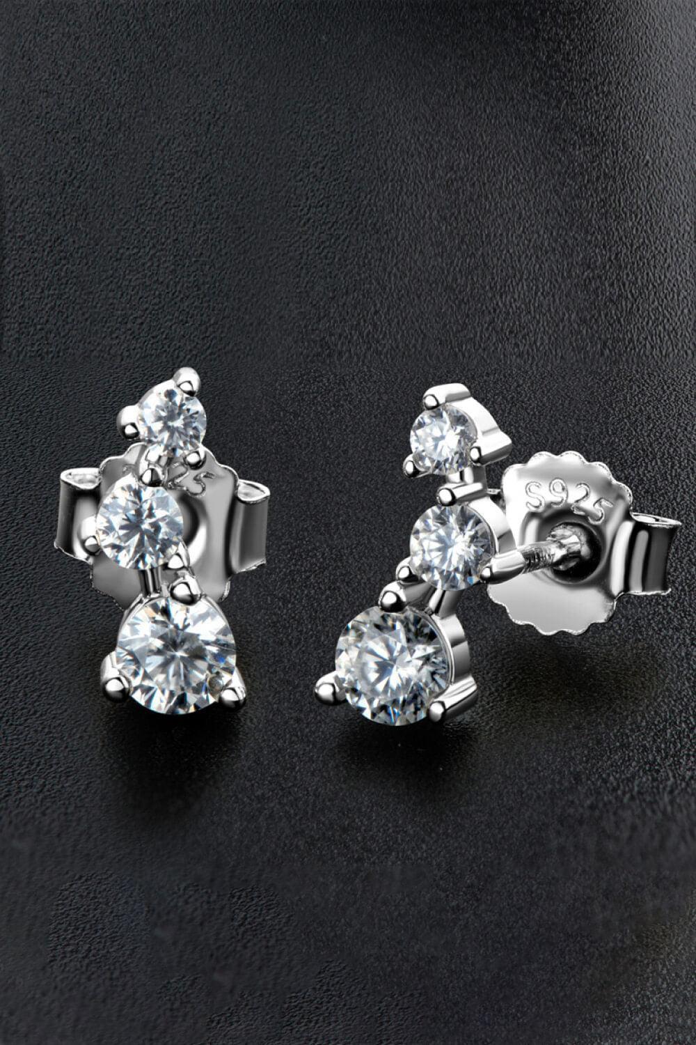 Your Style Gold/Platinum-Plated Moissanite Stud Earrings - MXSTUDIO.COM