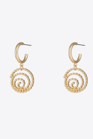 Your Triumph 18K Gold-Plated Alloy Spiral Earrings - MXSTUDIO.COM