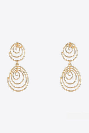 Your Triumph 18K Gold-Plated Alloy Spiral Earrings - MXSTUDIO.COM