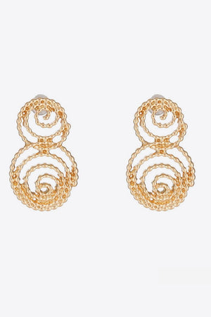 Your Triumph 18K Gold-Plated Alloy Spiral Earrings - MXSTUDIO.COM