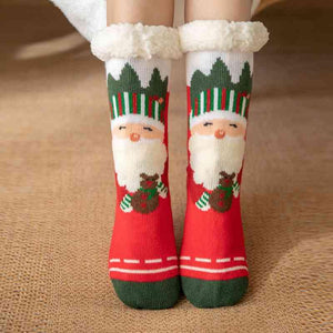 Yuletide Elegance Womens Christmas Socks-MXSTUDIO.COM