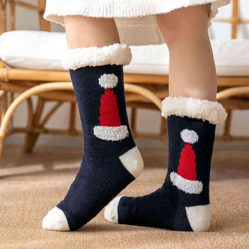 Yuletide Elegance Womens Christmas Socks-MXSTUDIO.COM