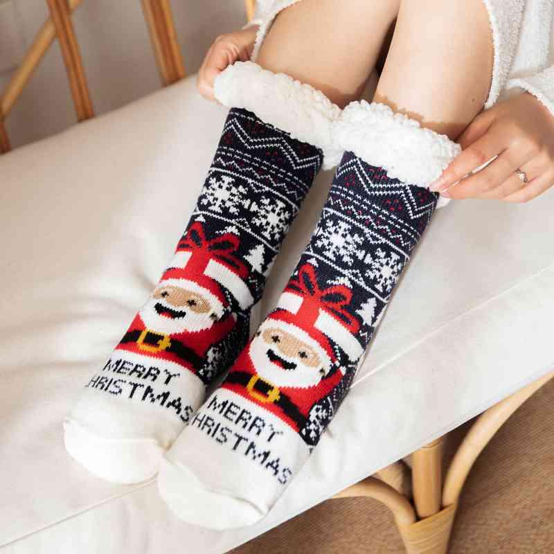 Yuletide Elegance Womens Christmas Socks-MXSTUDIO.COM