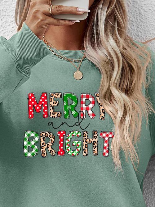 Yuletide Stunner Merry And Bright Sweatshirt-MXSTUDIO.COM