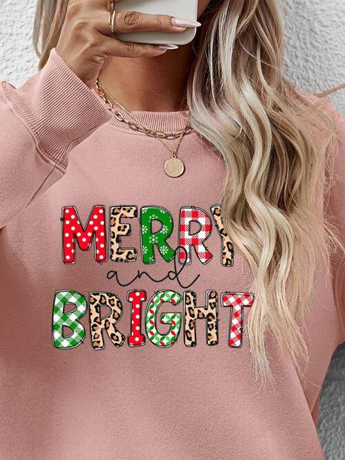 Yuletide Stunner Merry And Bright Sweatshirt-MXSTUDIO.COM