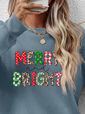 Yuletide Stunner Merry And Bright Sweatshirt-MXSTUDIO.COM