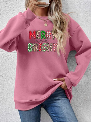 Yuletide Stunner Merry And Bright Sweatshirt-MXSTUDIO.COM