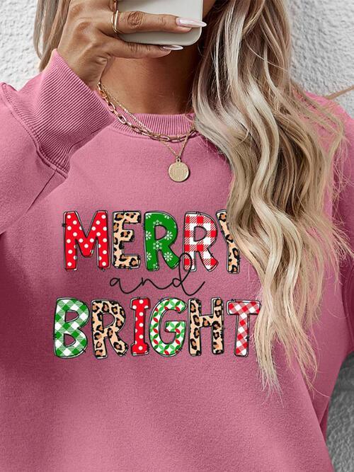 Yuletide Stunner Merry And Bright Sweatshirt-MXSTUDIO.COM