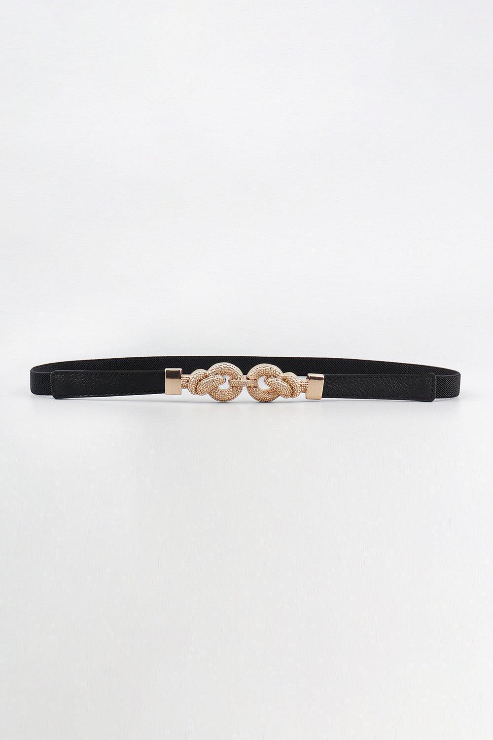 Zinc Alloy Buckle Women's Skinny Leather Belt - MXSTUDIO.COM