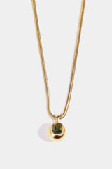 Zircon Geometrical Shape Pendant Gold Plated Necklace-MXSTUDIO.COM