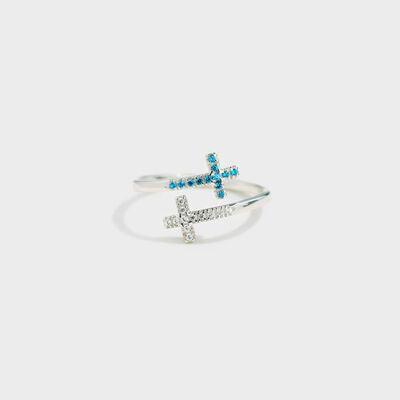 a ring with a cross on it