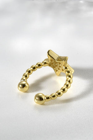 Zircon Ornamented Star Cuff Single Earring - MXSTUDIO.COM