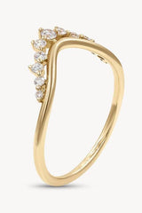 Zircon Ornate Gold Plated 925 Sterling Silver Ring-MXSTUDIO.COM