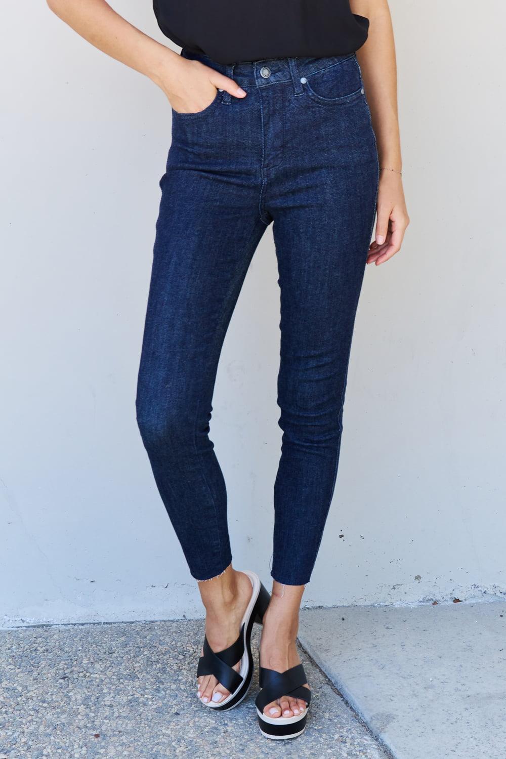 Always In Action Plus Size High Waist Skinny Jeans - MXSTUDIO.COM