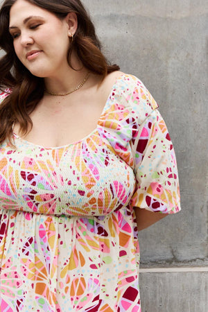 Amazing A Line Mini Plus Size Smock Dress - MXSTUDIO.COM