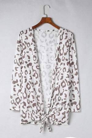 Appealing Leopard Open Front Cardigan - MXSTUDIO.COM