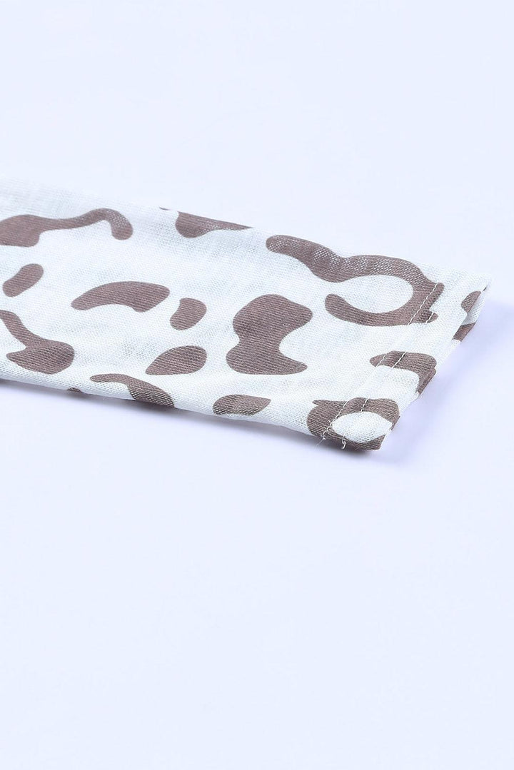 Appealing Leopard Open Front Cardigan - MXSTUDIO.COM