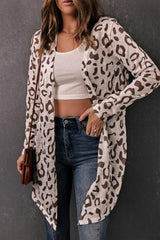 Appealing Leopard Open Front Cardigan - MXSTUDIO.COM