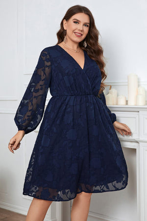 Be Limitless Plus Size Balloon Sleeve Dress - MXSTUDIO.COM