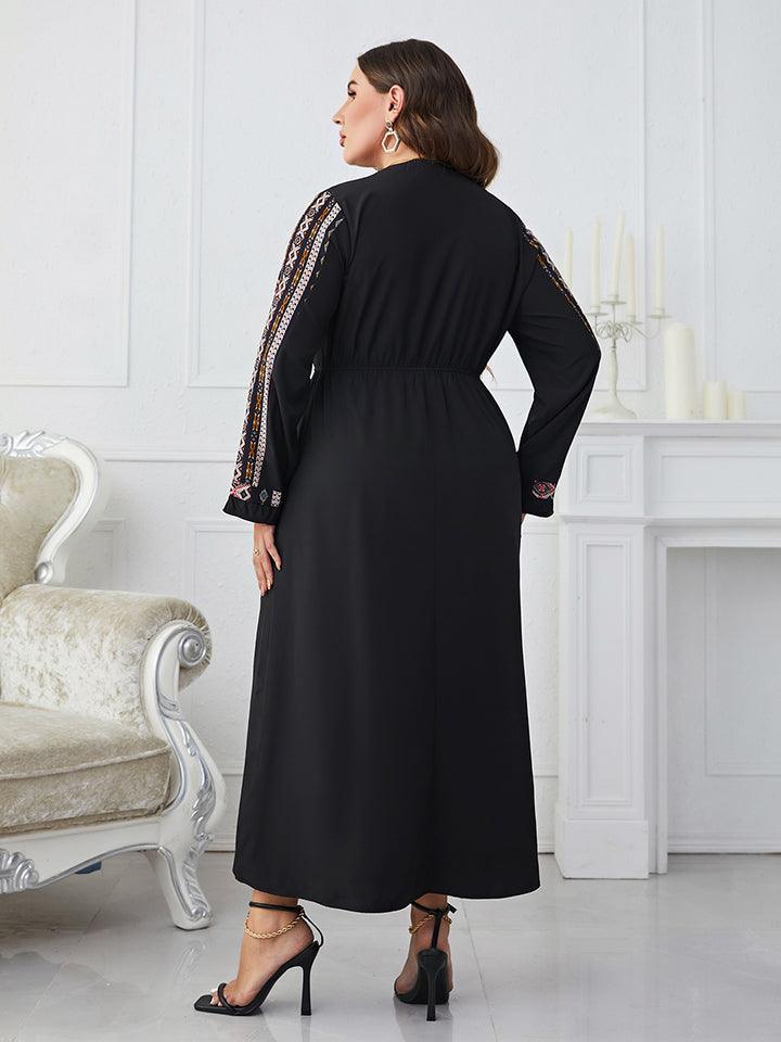 Be Unstoppable Plus Size Black Maxi Dress - MXSTUDIO.COM