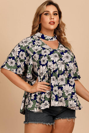 Blooming Beauty Plus Size Blouse - MXSTUDIO.COM