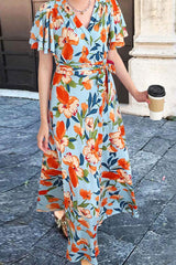 Brighten Up Your Day Plus Size Floral Maxi Dress - MXSTUDIO.COM