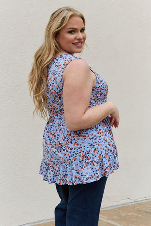 Bring Joy Animal Print Plus Size Babydoll Top - MXSTUDIO.COM